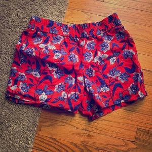 J. Crew linen cotton floral shorts